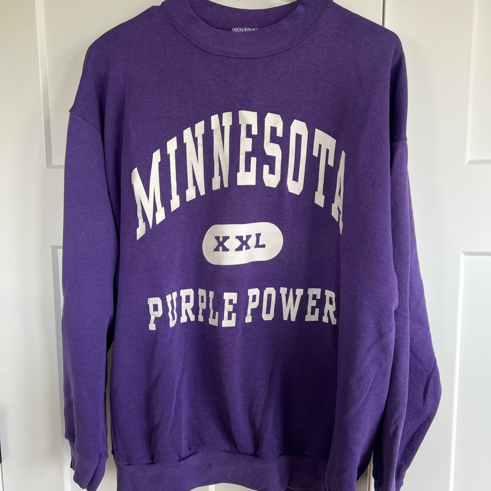 Vintage MN Vikings Purple Power Sweatshirt
